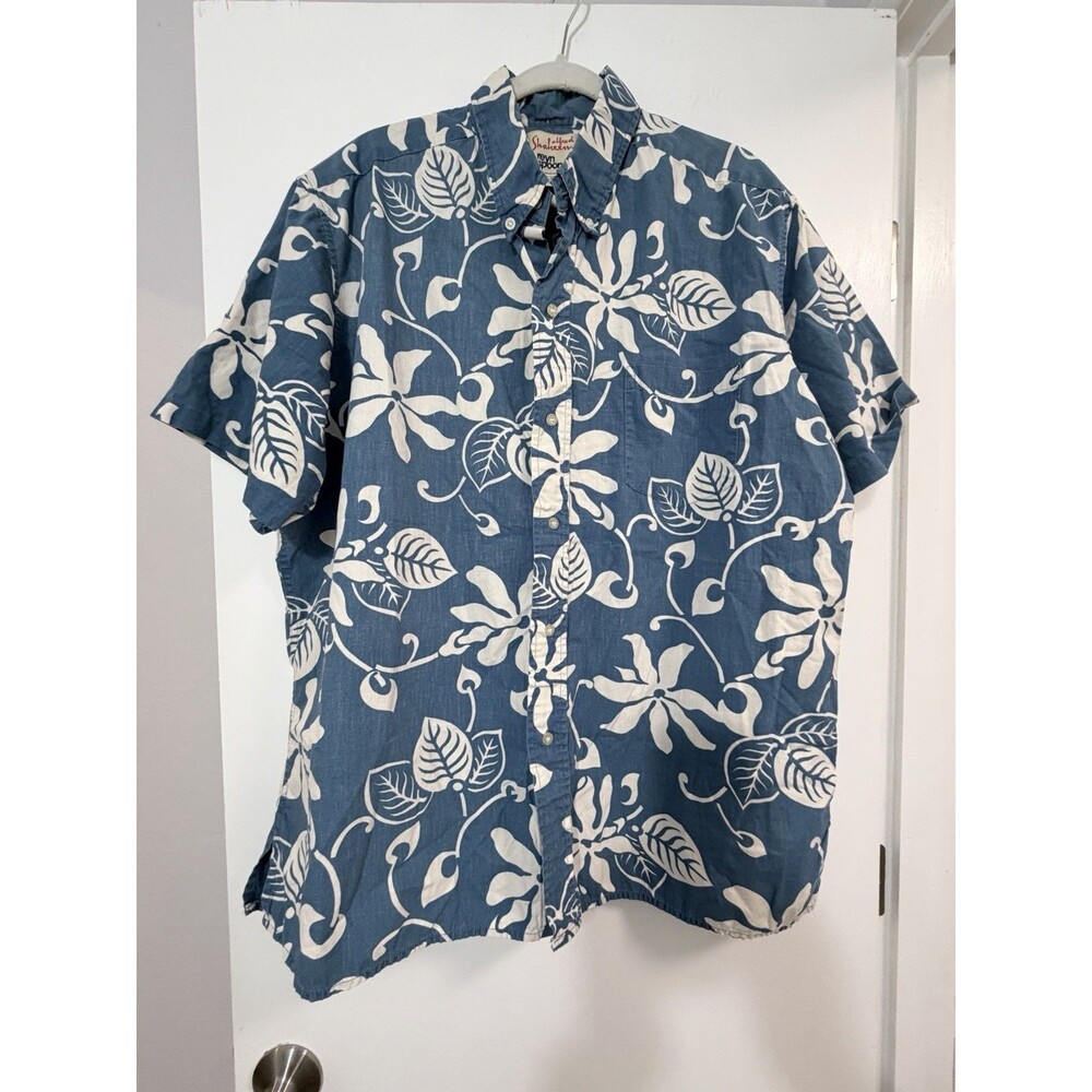 RARE Vintage Reyn Spooner Alfred Shaheen Pareau Made in Hawaii Aloha Shirt XXL